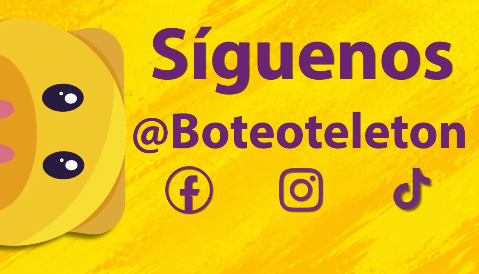 Voluntarios de Teletón sonriendo con un bote digital