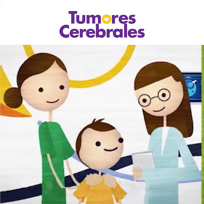 Imagen de portada: ilustración de madre, niño y doctora en el Hospital Teletón. Al lado, el texto: Tumores Cerebrales